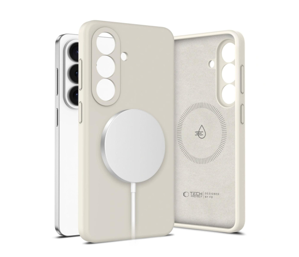 Tech-Protect Silicone Magsafe Galaxy S26+ Plus Cosmic Latte - 1500287 - zdjęcie 2